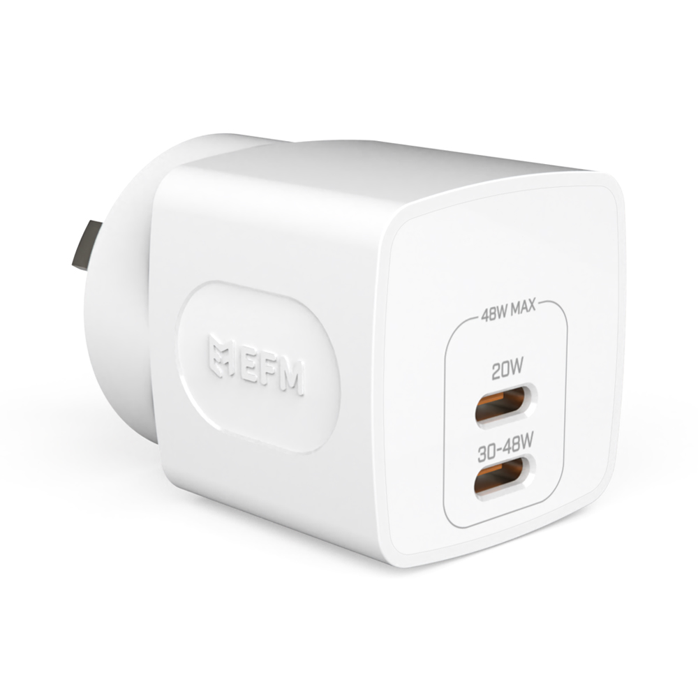 EFM 48W GAN WALL CHARGER WITH POWER DELIVERY & PPS