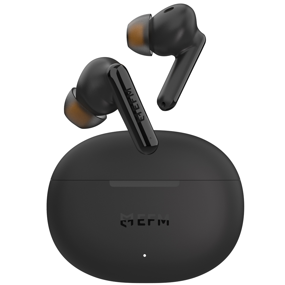 EFM BOSTON TWS EARBUDS WITH WIRELESS CHARGING - BLACK