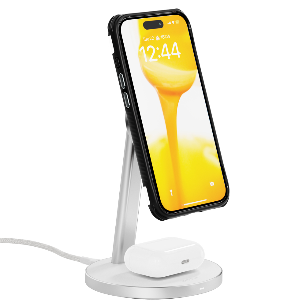 EFM QI2 15W DUO WIRELESS CHARGING STAND WITH 20W PSU