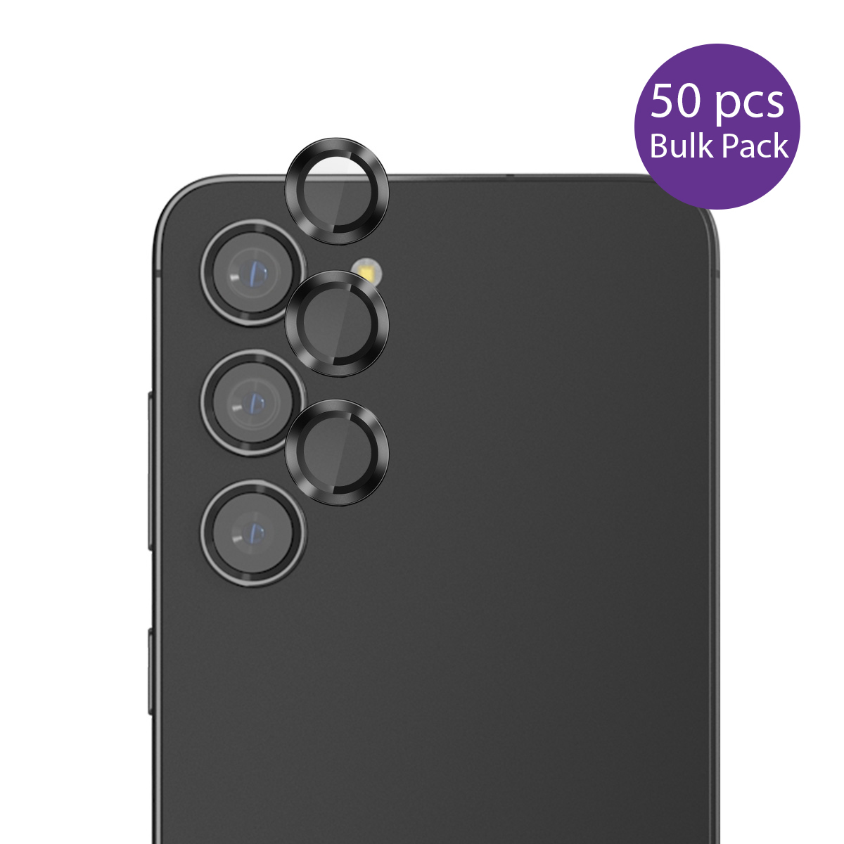 EFM CARBON LENS PROTECTOR BULK FOR SAMSUNG S25 - CLEAR VISION