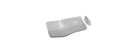 PRO FIT ERGO ERGONOMIC WIRELESS KEYBOARD & MOUSE COMBO - GREY