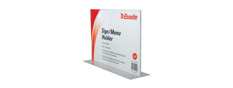 ESSELTE A4 LANDSCAPE 2-SIDED CLEAR MENU HOLDER | DISPLAY