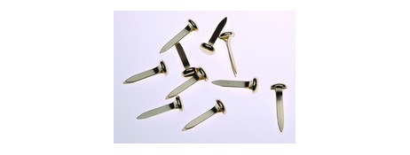 ESSELTE 19MM BRASS PLATED PAPER FASTENERS BOX 200