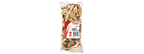 ESSELTE SIZE 107 RUBBER BANDS, 500G BAG - STRONG & RELIABLE