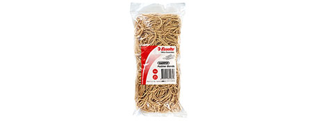 ESSELTE SIZE 19 RUBBER BANDS, 500G BAG - STRONG & RELIABLE