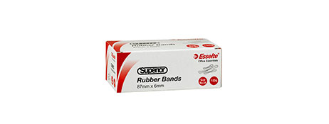 ESSELTE SUPERIOR RUBBER BANDS SIZE 64 - 100G BOX FOR OFFICE & HOME