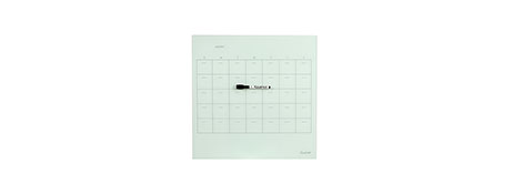 QUARTET FRAMELESS GLASS DRY ERASE BOARD 450X450MM FOR HOME OFFICE