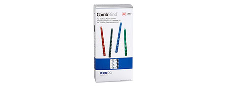 GBC 14MM 21-LOOP PLASTIC BINDING COMBS - 105 SHEET