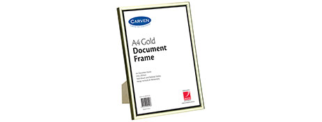 UNSPECIFIED MANUFACTURER GOLD DOCUMENT FRAME FOR CERTIFICATES & AWARDS - DISPLAY YOUR ACHIEVEMENTS