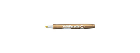UNKNOWN MANUFACTURER GOLD PERMANENT MARKER PEN - SMOOTH 1.0MM BULLET NIB