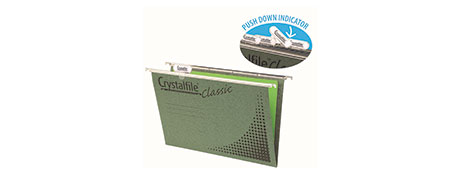 CRYSTALFILE GREEN A4 SUSPENSION FILES - SMOOTH & DURABLE