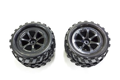 UNSPECIFIED MANUFACTURER PACK OF 2 REAR TYRES FOR GT3788 HAMMER 1/12 RC TRUCK