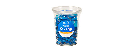 KEVRON BLUE ID5 PLASTIC KEY TAGS FOR EASY ORGANISATION