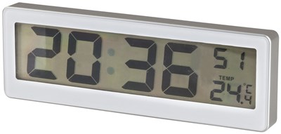 GENERIC/UNSPECIFIED MANUFACTURER LARGE DISPLAY DIGITAL CLOCK: TIME & TEMPERATURE FOR HOME/OFFICE