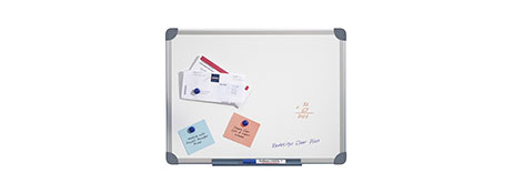 QUARTET 1200X900MM MAGNETIC DRY ERASE WHITEBOARD WITH ALUMINIUM FRAME