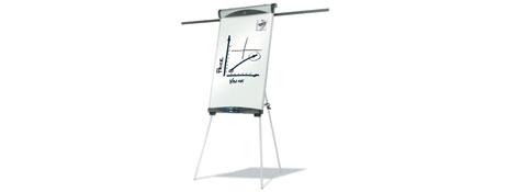 QUARTET DUAL PURPOSE MAGNETIC WHITEBOARD & FLIPCHART EASEL