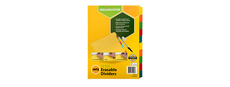 MARBIG A4 BRIGHTS INDEX DIVIDERS FOR EASY FILING