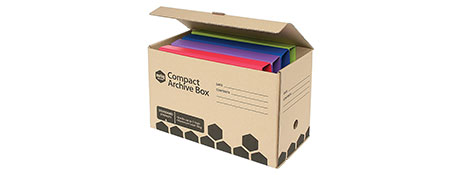 MARBIG ARCHIVE BOX FOR FOOLSCAP FILES & LEVER ARCH