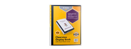 MARBIG BLACK NON-REFILLABLE DISPLAY BOOK FOR DOCUMENT STORAGE