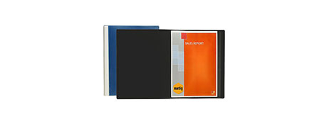 MARBIG BLACK NON-REFILLABLE DISPLAY BOOK FOR DOCUMENT STORAGE
