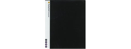 MARBIG BLACK NON-REFILLABLE DISPLAY BOOK - 20 POCKETS