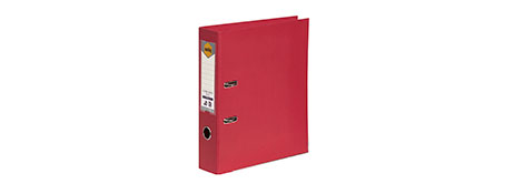 MARBIG DEEP RED A4 LEVER ARCH FILE - 75MM CAPACITY