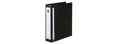 MARBIG DELUXE A4 RING BINDER - BLACK 400 PAGE CAPACITY