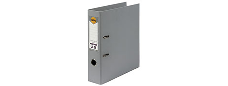 MARBIG GREY A4 LEVER ARCH FILE - 75MM CAPACITY