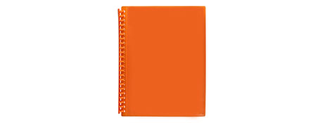 MARBIG ORANGE REFILLABLE DISPLAY BOOK FOR DOCUMENT STORAGE