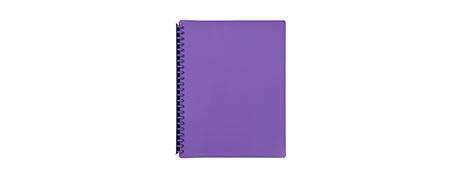 MARBIG PURPLE REFILLABLE A4 DISPLAY BOOK WITH 20 POCKETS