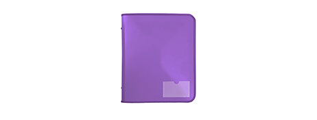 MARBIG PURPLE ZIPPER BINDER A4 - SECURE DOCUMENT FILING