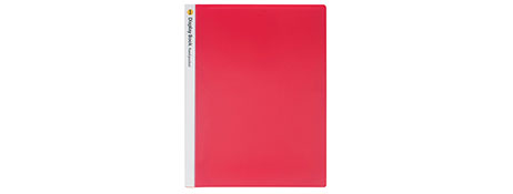 MARBIG RED NON-REFILLABLE DISPLAY BOOK - 20 POCKETS