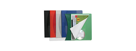 MARBIG PREMIER RED A4 FLAT FILE WITH 2-PRONG FASTENER