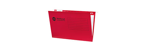 MARBIG REINFORCED FOOLSCAP SUSPENSION FILES - RED
