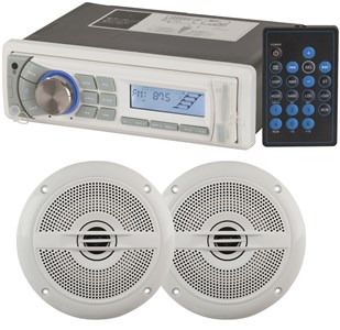 UNSPECIFIED MANUFACTURER MARINE STEREO & SPEAKER COMBO PACK FOR BOATING FUN