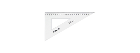 GENERIC/UNSPECIFIED MANUFACTURER DURABLE METRIC SET SQUARE SET (45° & 60°) FOR DRAWING & DRAFTING