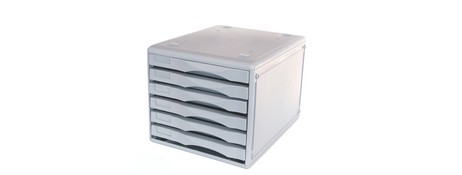 METRO'S 6-DRAWER MULTI STORAGE SYSTEM FOR OFFICE DOCUMENTS