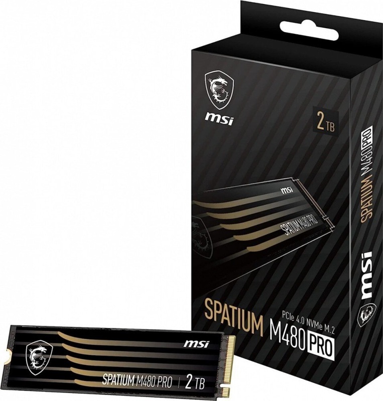 MSI SPATIUM M480 PRO 2TB PCIE 4.0 NVME SSD FOR SPEED