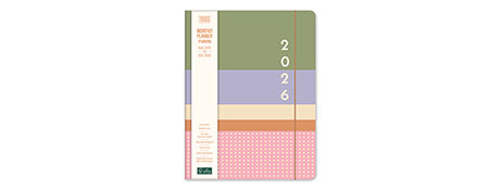 ORANGE CIRCLE JUST RIGHT MONTHLY PLANNER 2025-2026 - COLOURFUL & PRACTICAL