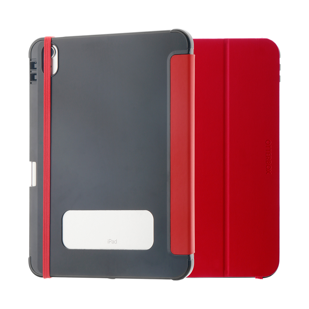 OTTERBOX REACT FOLIO CASE FOR IPAD 10TH GEN (RED/BLACK)