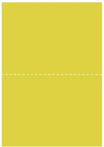 UNKNOWN MANUFACTURER PERFORATED A4 YELLOW PAPER (2XA5) - 40 PACK