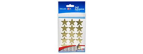 QUIKSTIK GOLD STAR LABELS HANGSELL PACK - PERMANENT 20MM