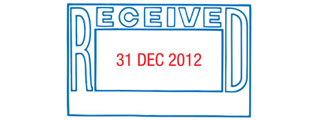 UNSPECIFIED MANUFACTURER PRE-INKED DATER STAMP WITH INTERCHANGEABLE MESSAGE FRAME