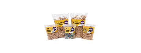 UNSPECIFIED MANUFACTURER NATURAL RUBBER BANDS 100G BOX - VARIOUS SIZES FOR OFFICE & HOME