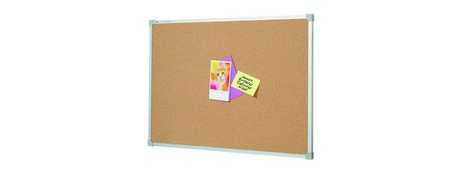 QUARTET 1200X1200MM ALUMINIUM FRAME CORKBOARD