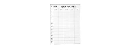 QUARTET DURABLE PORCELAIN MAGNETIC WHITEBOARD PLANNER FOR OFFICE SCHEDULING