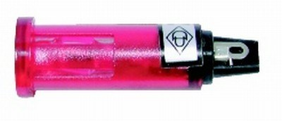 GENERIC/COMPONENT MANUFACTURER RED SPADE LUG CONNECTORS - 10MM DIAMETER ELECTRICAL TERMINALS