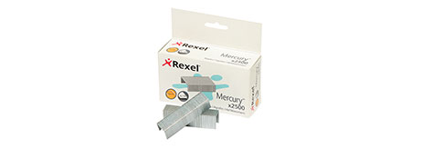 REXEL HIGH CAPACITY 15.5MM STAPLES FOR 120 SHEETS
