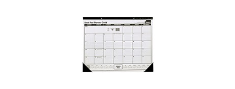 SASCO 2026 DESK PAD YEAR PLANNER - 430X555MM WHITE