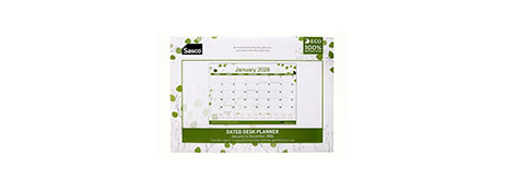 SASCO ECO 2026 TEAR-OFF DESK CALENDAR | RECYCLED PAPER
